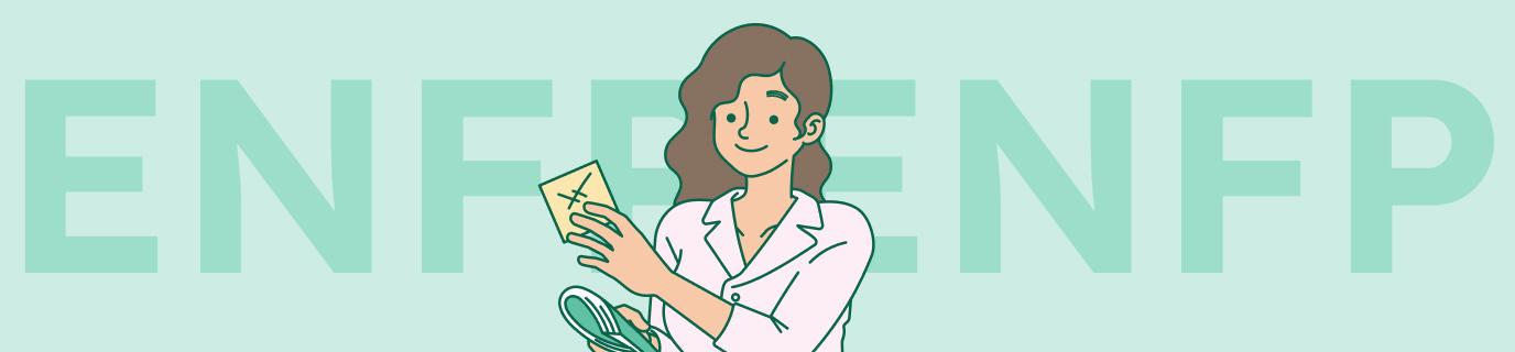 An ENFP personality illustration for the Myers-Briggs Highest-Paying Jobs Study by Resume Genius