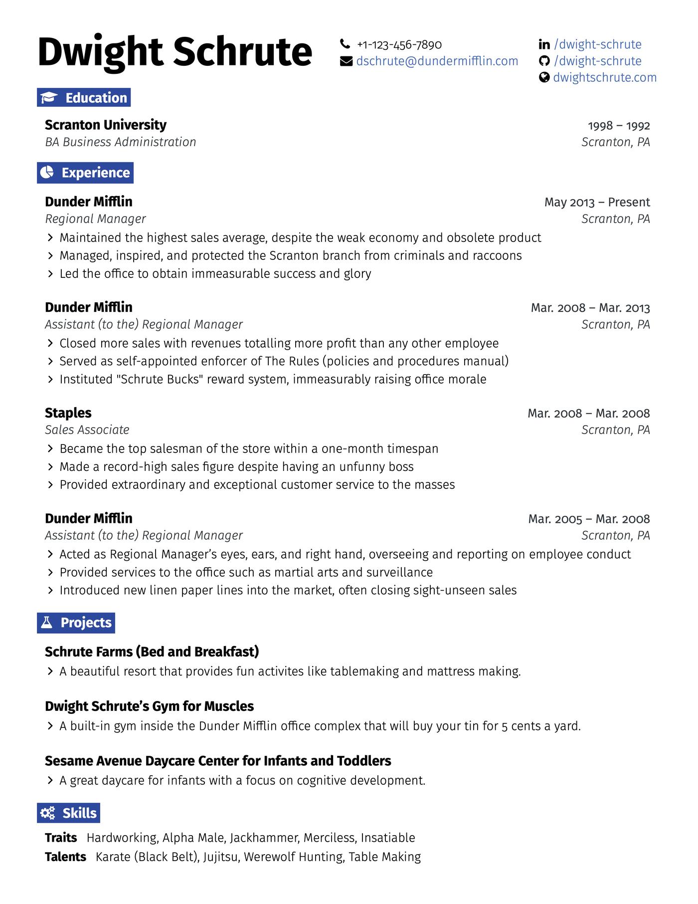 Engineering LaTeX resume template.