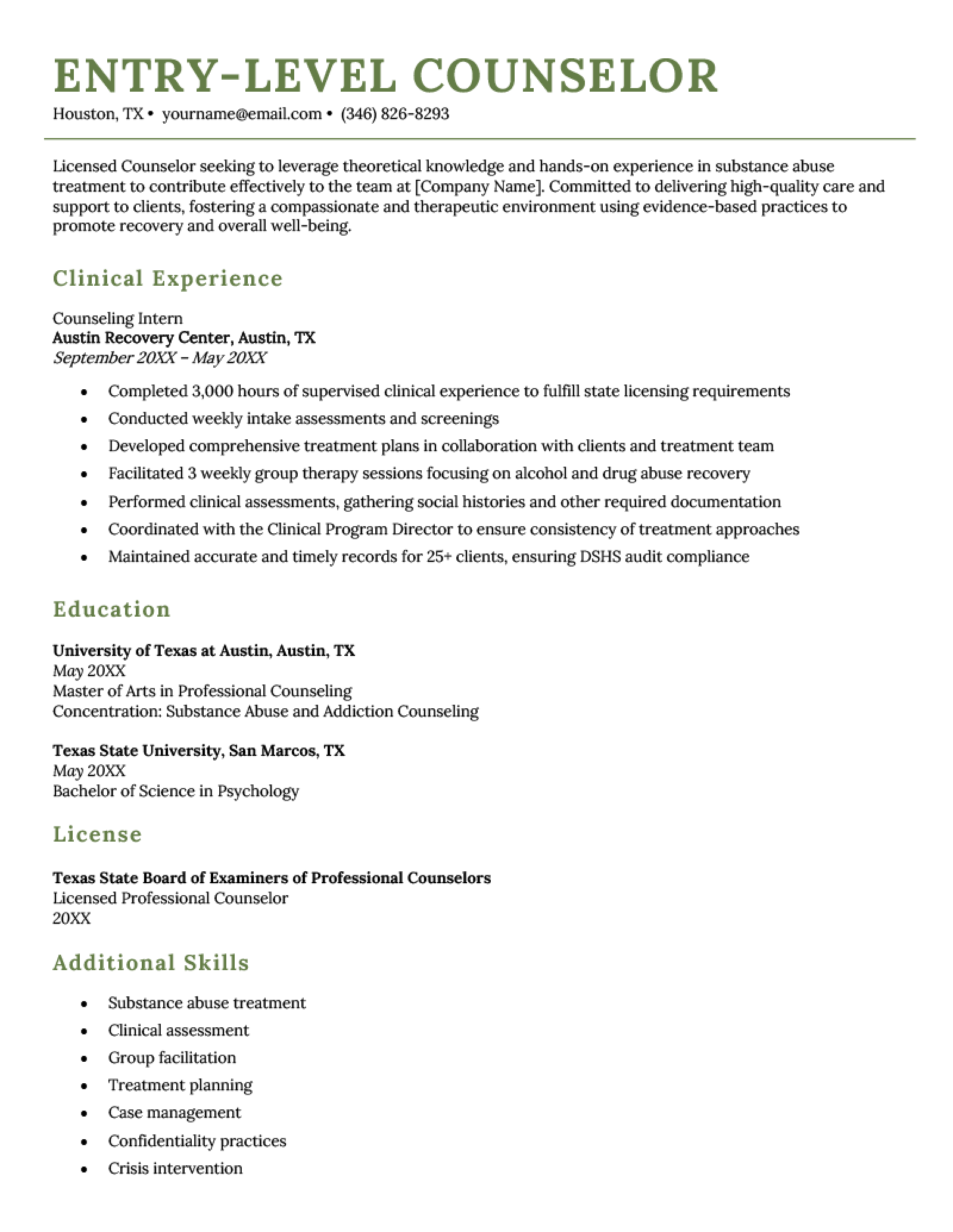 6 Counselor Resume Examples & Template for 2024