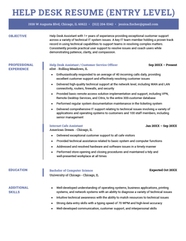 Entry Level Help Desk Resume Example Essential Skills