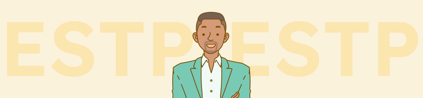 An ESTP personality illustration for the Myers-Briggs Highest-Paying Jobs Study by Resume Genius