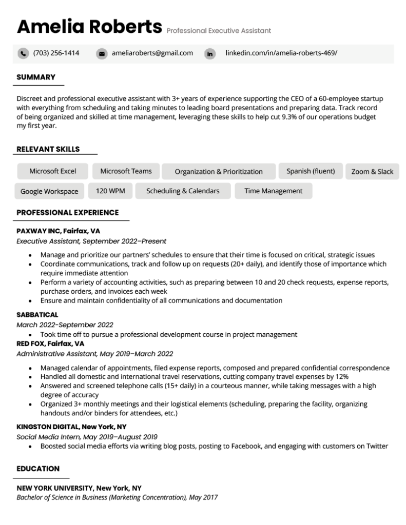 How to Explain Employment Gaps on a Resume (Sample & Tips)