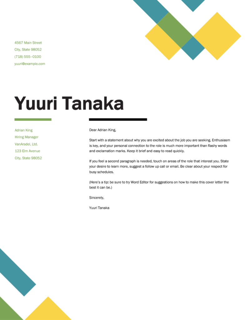 25+ Free Cover Letter Templates for Word