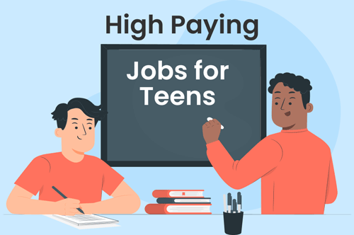 High paying jobs for teens hero image