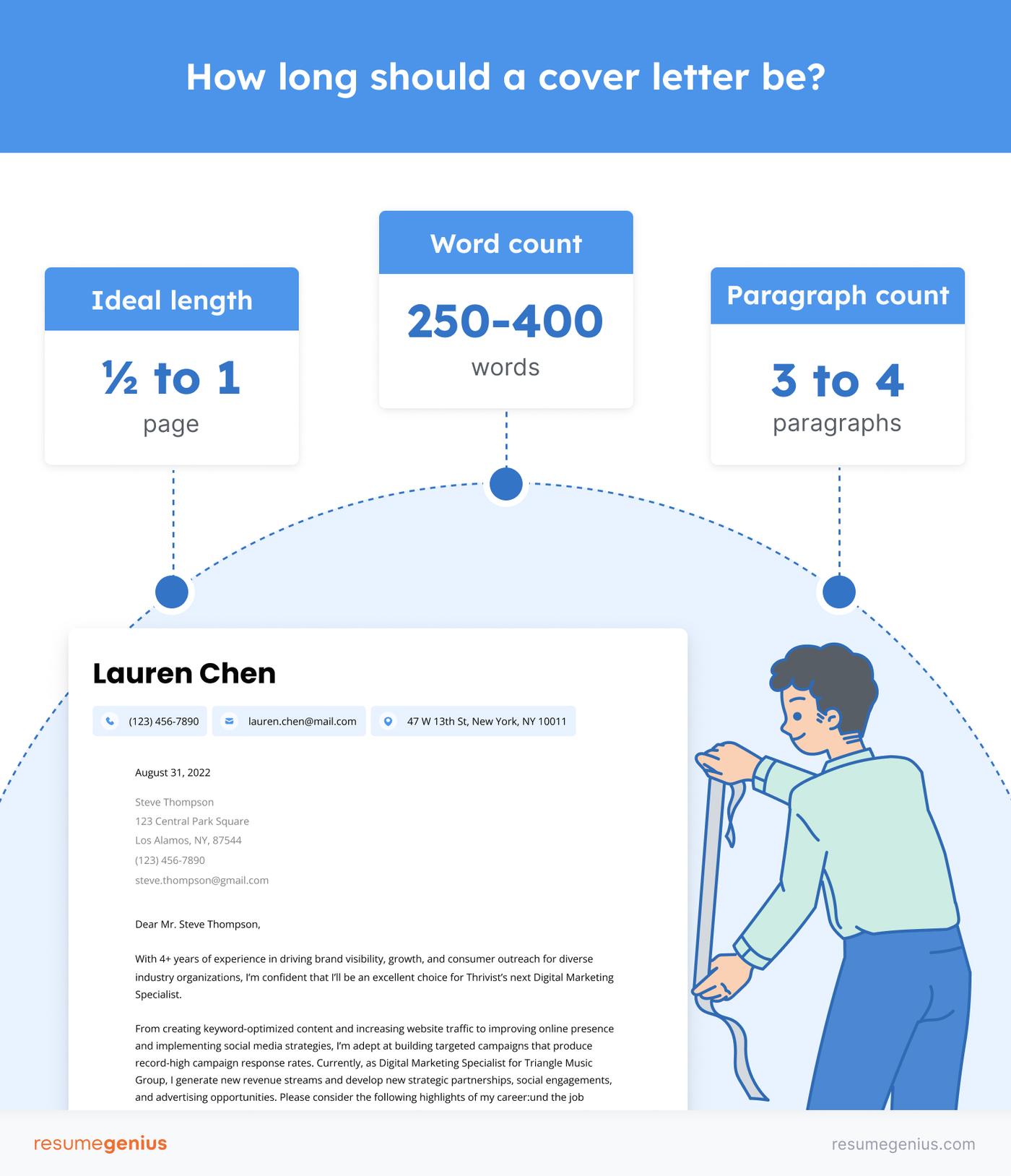 How Long Should a Cover Letter Be? Length & Word Count