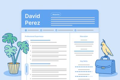 Hero image illustrating how to write a CV for a job