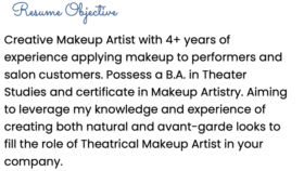 my dream job makeup artist essay