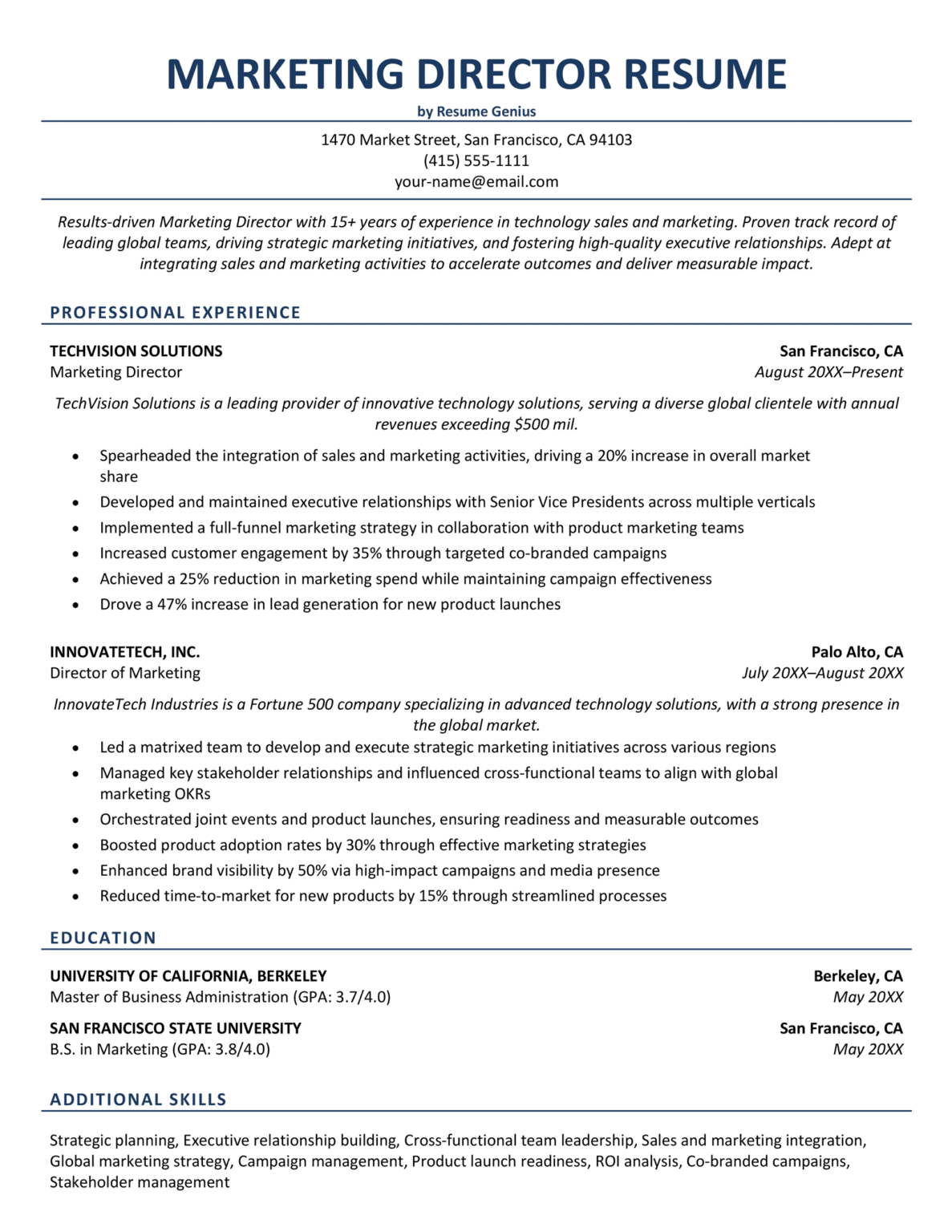 15 Marketing Resume Examples & Writing Tips For 2024