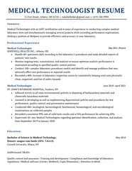 Ultrasound Tech Resume Template