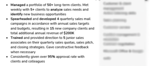 Mid Career Resume Example With - Mid Career Resume Work Experience Example 300x131 