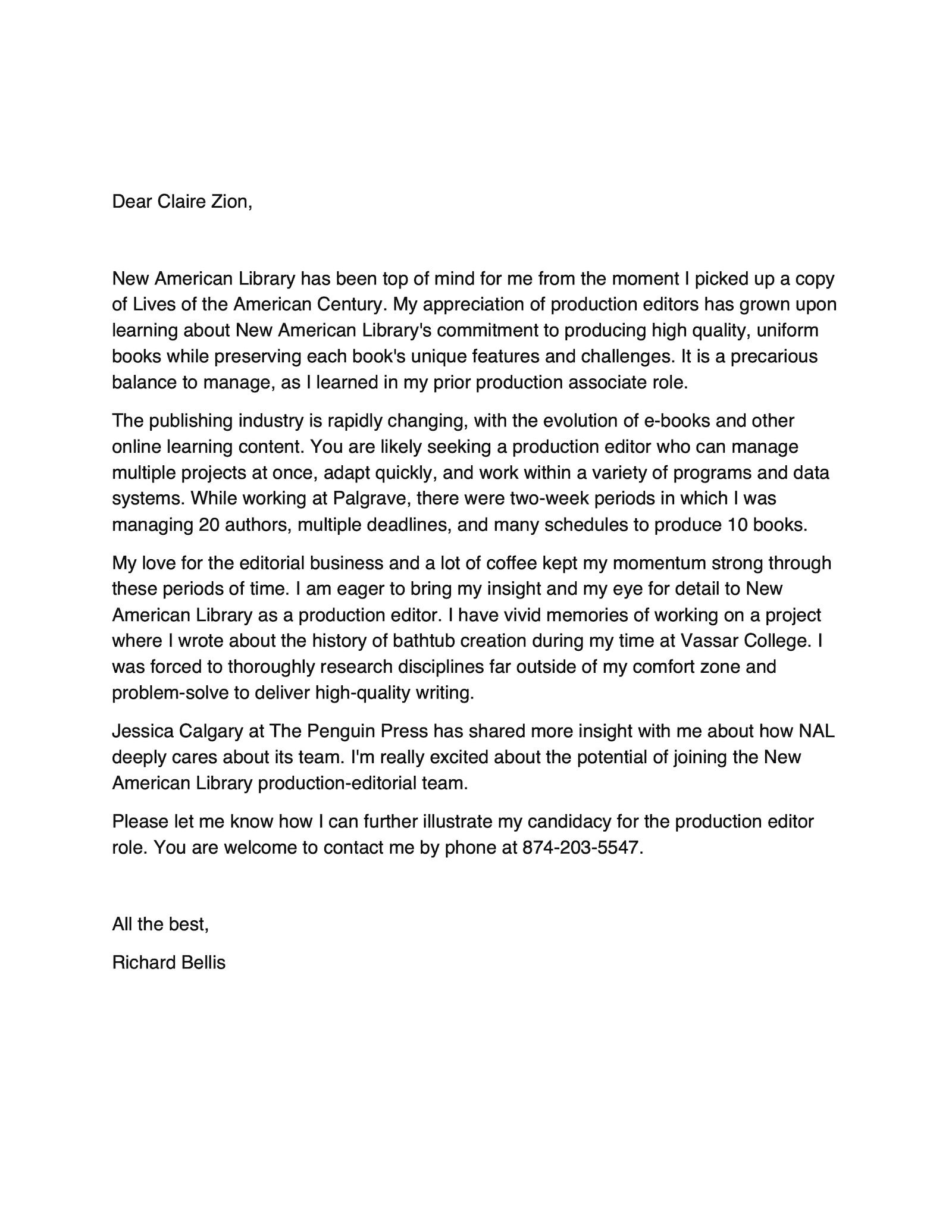 An image showing one of the best examples we've seen of an improved cover letter