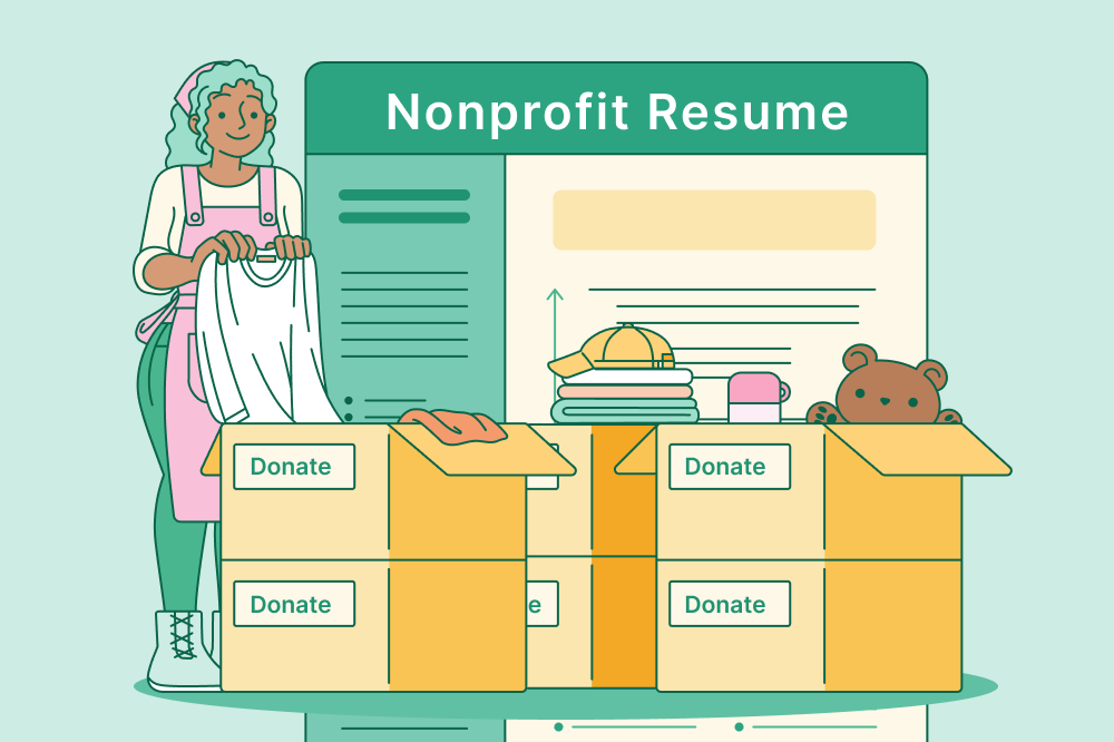 Woman unpacking donation boxes at a nonprofit that she works at.