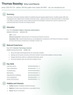 Green Novice Resume Template