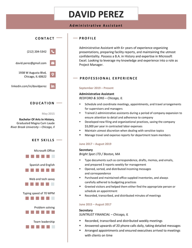The premium resume template for Microsoft Word.