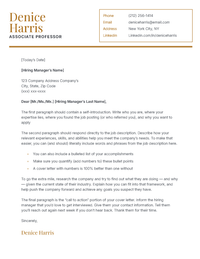 Pro CV cover letter template, orange color