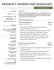 Associate Product Manager Resume Examples & Template