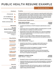 Public Health Resume Sample 20 Skills To List