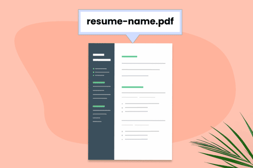 resume write name