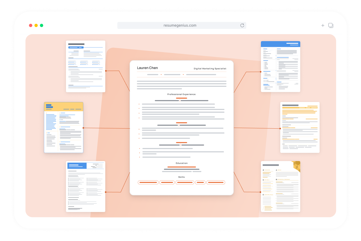 An ATS resume being compared against other resumes in database.