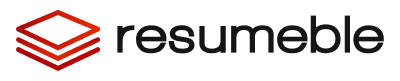 The logo of Resumeble, one of the best online resume writing services