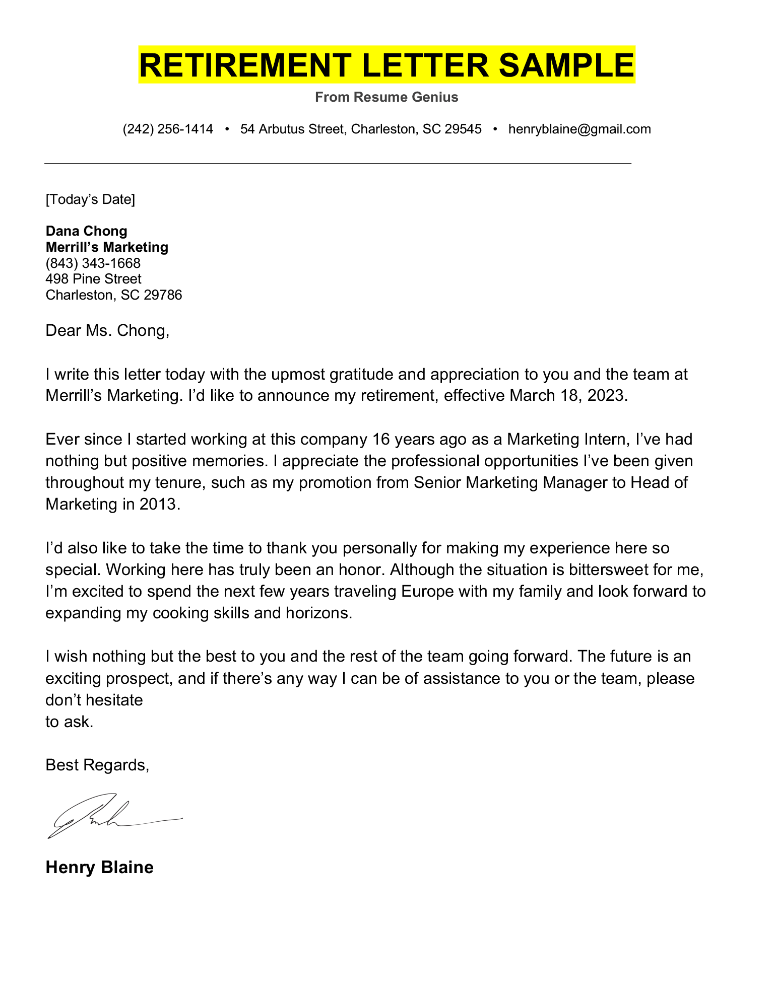 sample-retirement-letter-to-employer-uk