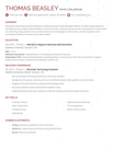 Brown Single Column Resume Template