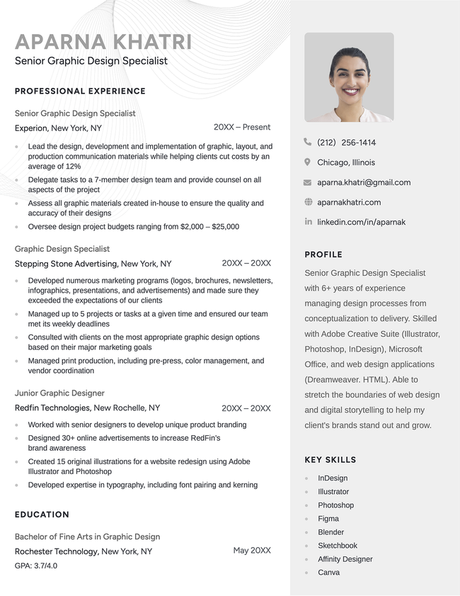 The "Social" resume template in black, with a two-column layout and a photo at the top-right.
