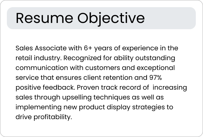 An example of a resume objective that demonstrates good soft skills