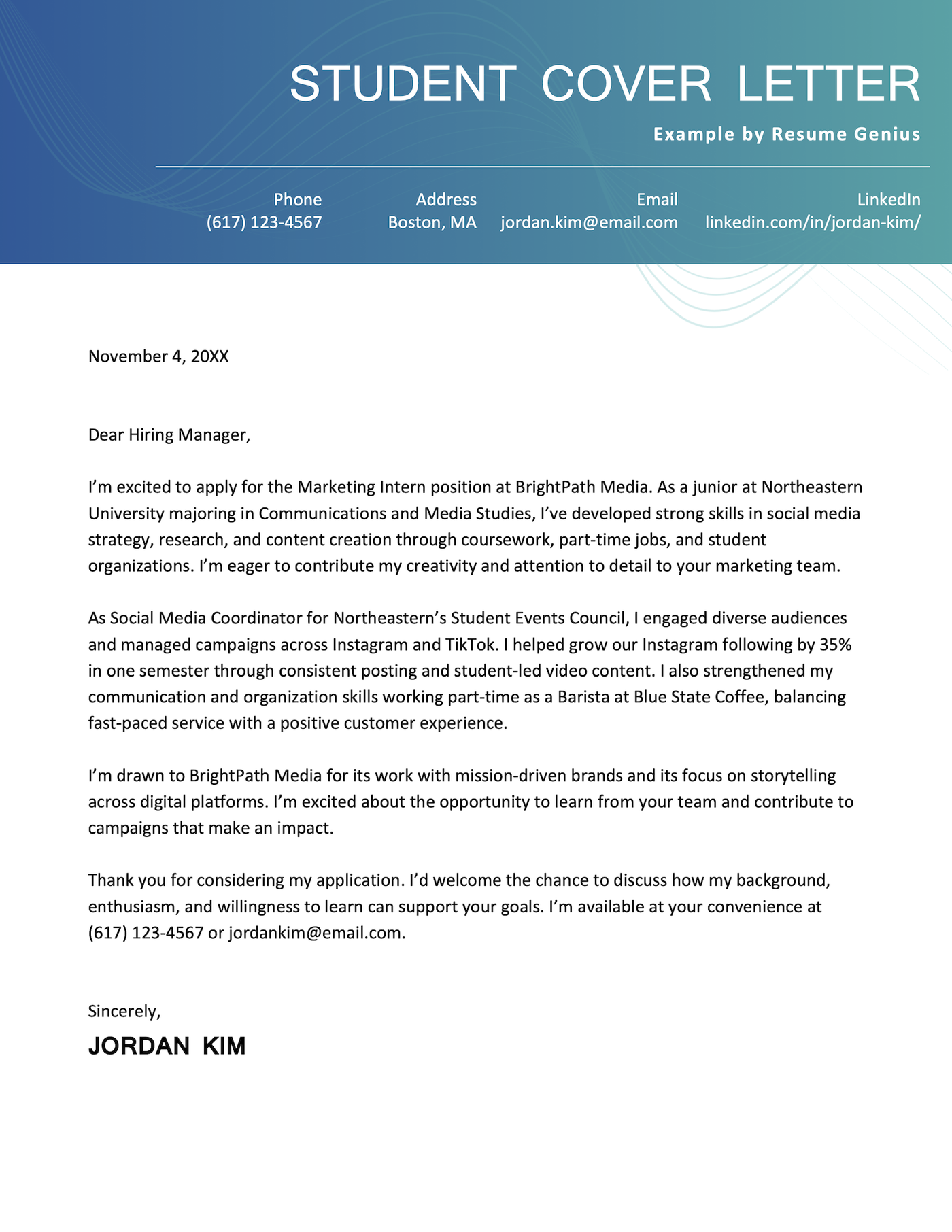 Cover Letters | Utah Valley University, image size:1400x1812