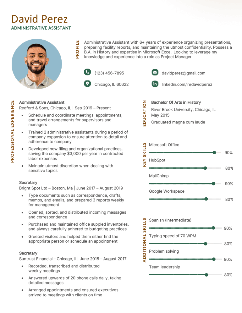 A preview of the "Tech" resume template available for MS Word