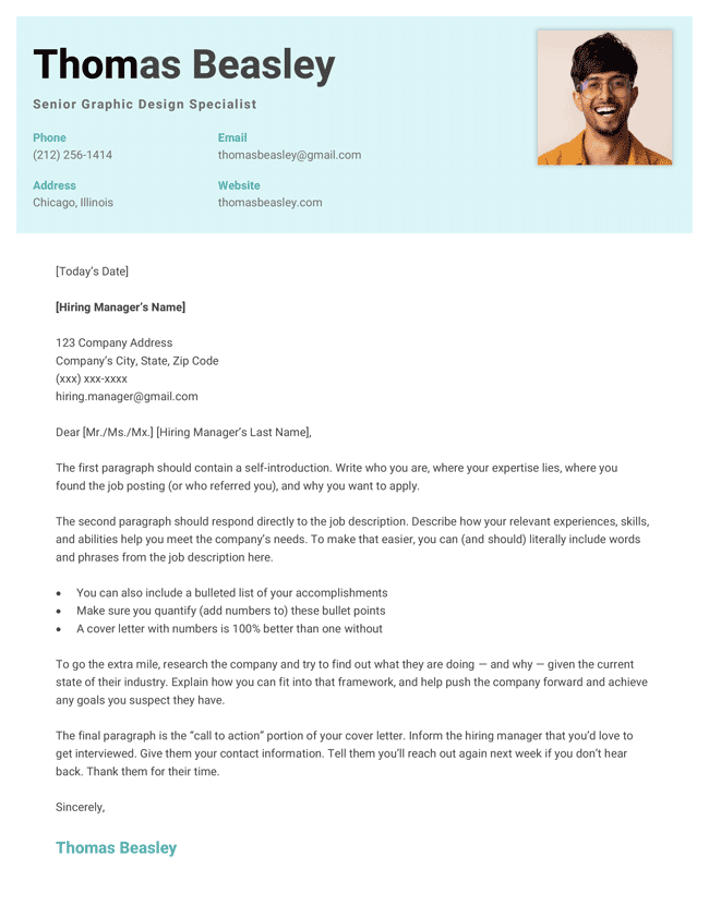 cover letter background template