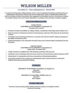 How to Write a US Resume Format - Us Resume Sample 232x300