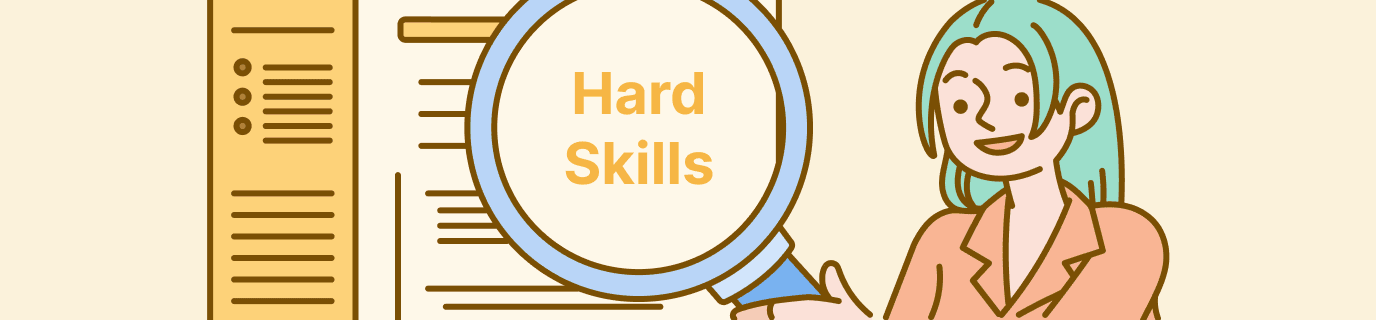 Banner illustration opening a section explaining what hard skills are