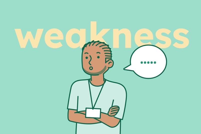 A person thinking about how to answer the question "What are your weaknesses?"