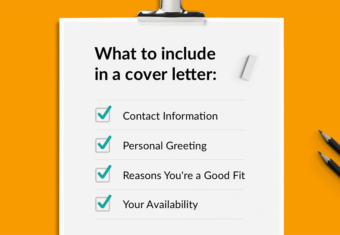 a list of what to include in a cover letter