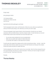The Work cover letter in green