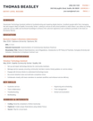 Orange Work Resume Template